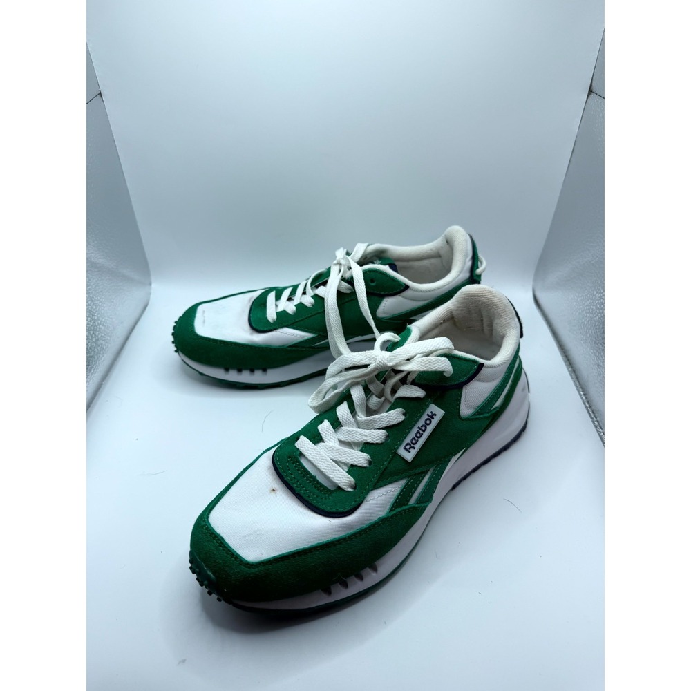 Reebok Classic Galaxy 16 38155WWGD Womens 8 Sneaker Green White Suede Shoes